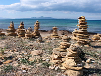 Steine an der Küste bei Colonia de Sant-Pere